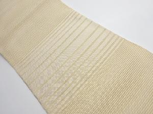 リサイクル　絽　縞模様織り出し名古屋帯